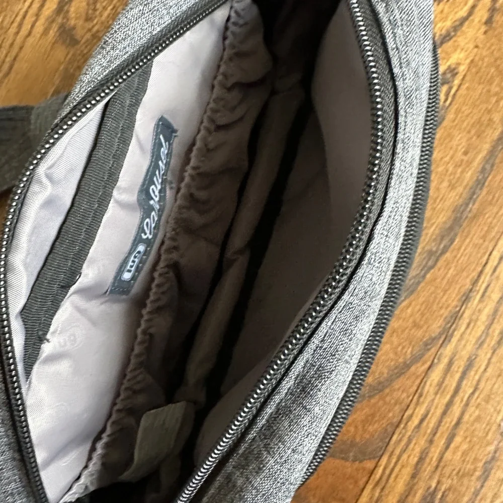 Lug Carousel Convertible Crossbody Shoulder Belt Bag Heather Gray Quilted Small